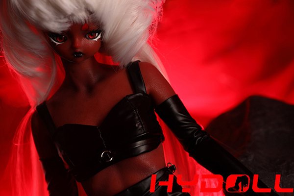 60CM Red Skin Cute Makeup Silicone Sex DollD43017 12
